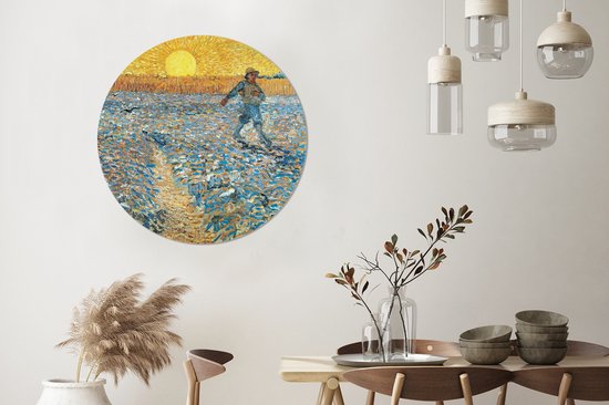 Wall Circle - Wall Circle - Le Semeur - Peinture de Vincent van Gogh - Aluminium - Dibond - ⌀ 90 cm - Intérieur et Extérieur