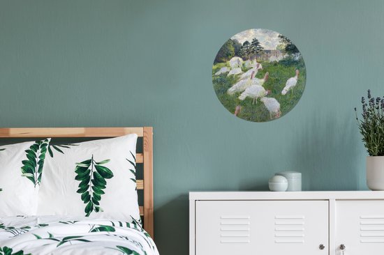 WallCircle - Wall Circle - Wall Circle - Les Dindes - Peinture de Claude Monet - Aluminium - Dibond - 30x30 cm - Intérieur et Extérieur