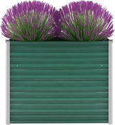 vidaXL Plantenbak 100x40x77 cm gegalvaniseerd staal groen