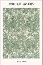 Walljar - William Morris - Tulip - Muurdecoratie - Poster