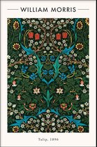 Walljar - William Morris - Tulip II - Muurdecoratie - Poster met lijst