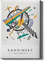 Walljar - Wassily Kandinsky - Kleine Welten IV - Muurdecoratie - Canvas schilderij