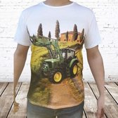 Trekker shirt heren met John Deere 2 -s&C-M-t-shirts heren