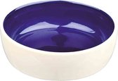 Trixie Voer- Of Drinkbak 13 X 4,5 Cm Keramiek Blauw/crème