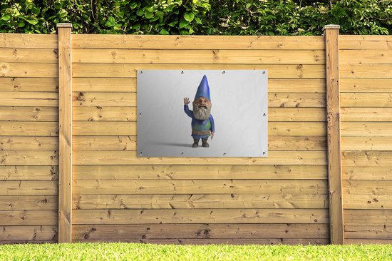 Affiche de jardin nain de jardin oscillant - 120x80 cm - Jardin