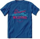 Vissen T-Shirt | Grappig Verjaardag Vis Hobby Cadeau Shirt | Dames - Heren - Unisex | Tshirt Hengelsport Kleding Kado - Donker Blauw - S