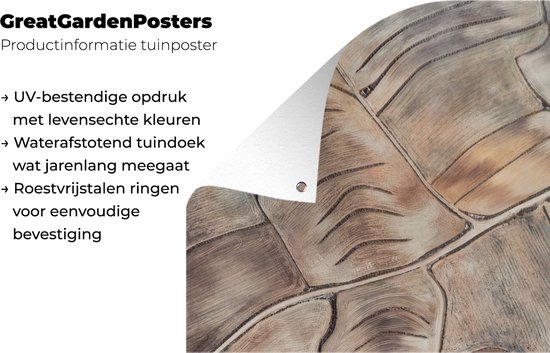 Affiche de jardin A vol d'oiseau à travers les terres agricoles espagnoles - 80x120 cm - Jardin