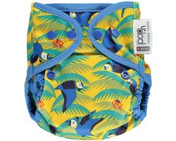 Close parent - Popper pop-in bamboo - Parrot - wasbare luier - tweedelig met inlegger - one size
