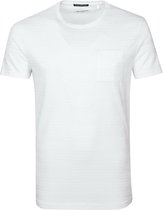 No-Excess - T-Shirt Relief Wit - L - Modern-fit