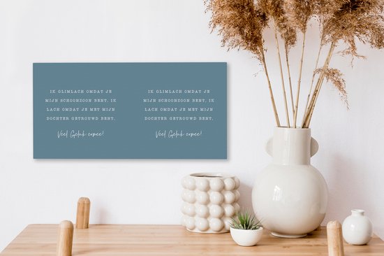Tableau sur toile Relation - Fils - Citations - 40x20 cm - Décoration murale