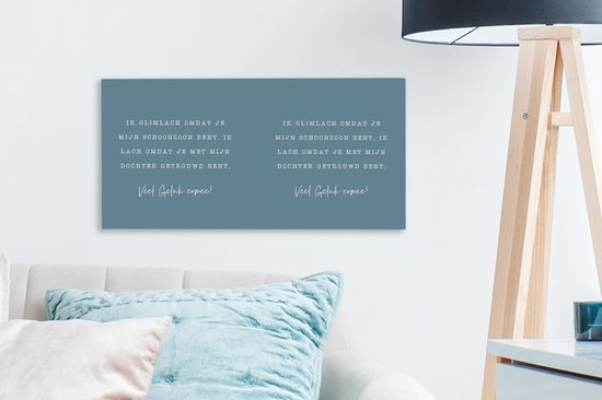 Tableau sur toile Relation - Fils - Citations - 40x20 cm - Décoration murale