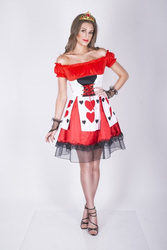 Karnival Costumes Sexy Queen Of Hearts Carnavalskleding Dames Carnaval -  Polyester -... | bol.com