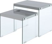Bijzettafel, set van 2 Elementary 125 grijs