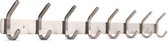 Wandhanger Roestvrij - Wandkapstok -Kapstok Haken - Halaccessoires - 8 Dubbele Haken