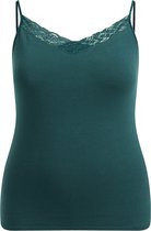 WE Fashion Dames singlet met kant - Curve