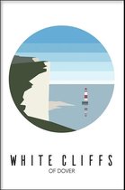 Walljar - White Cliffs Of Dover United Kingdom Day III - Muurdecoratie - Poster met lijst