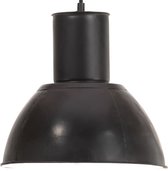 vidaXL Hanglamp rond 25 W E27 28.5 cm zwart