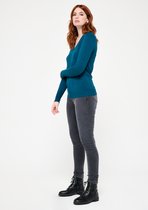 LOLALIZA Basic trui - Blauw - Maat S