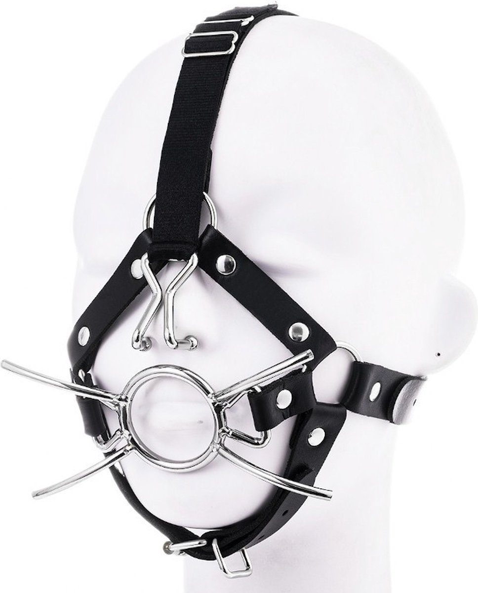 PU leren masker mondknevel en neusklem