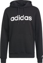 adidas Essentials Linear Logo Hoodie GK9057, Mannen, Zwart, Sweatshirt, maat: XXL