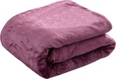 Parabool Fleece deken - Plaid Woondeken - Fleecedeken - 150x200cm - Paars