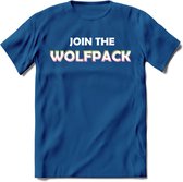 Saitama T-Shirt | Join the wolfpack Crypto ethereum Heren / Dames | bitcoin munt cadeau - Donker Blauw - XXL