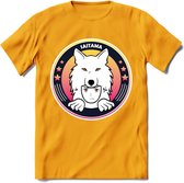 Saitama T-Shirt | Wolfpack Crypto ethereum Heren / Dames | bitcoin munt cadeau - Geel - XXL