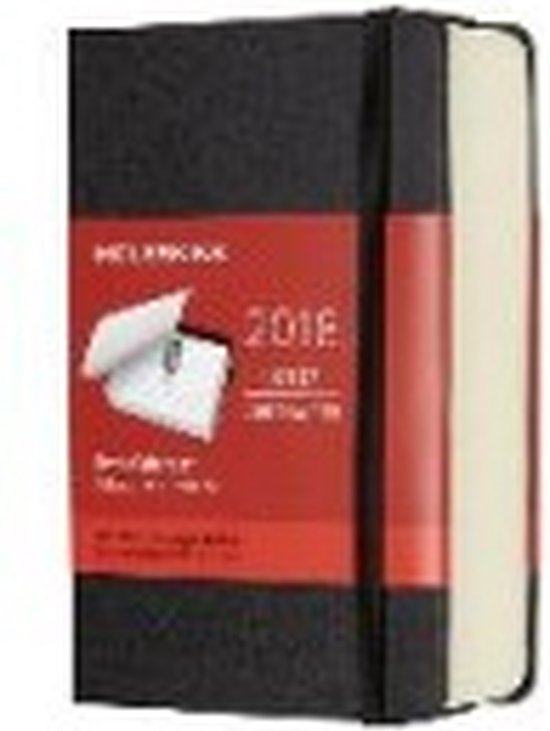 Moleskine 12 Monate TischTageskalender 2018, A6 Hard Cover, Schwarz