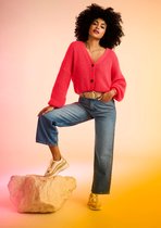 LOLALIZA Wijde 7/8 jeans - Blauw - Maat 42