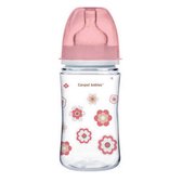 Canpol Babies NEWBORN BABY (roze) Easy Start Anti-Koliek babyfles 3m+, 240 ml 240 ml