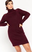Lola Liza Trui-jurk met kant - Bordeaux - Maat XL