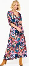 LOLALIZA Kleurrijke cache-coeur jurk - Veelkleurig - Maat 40