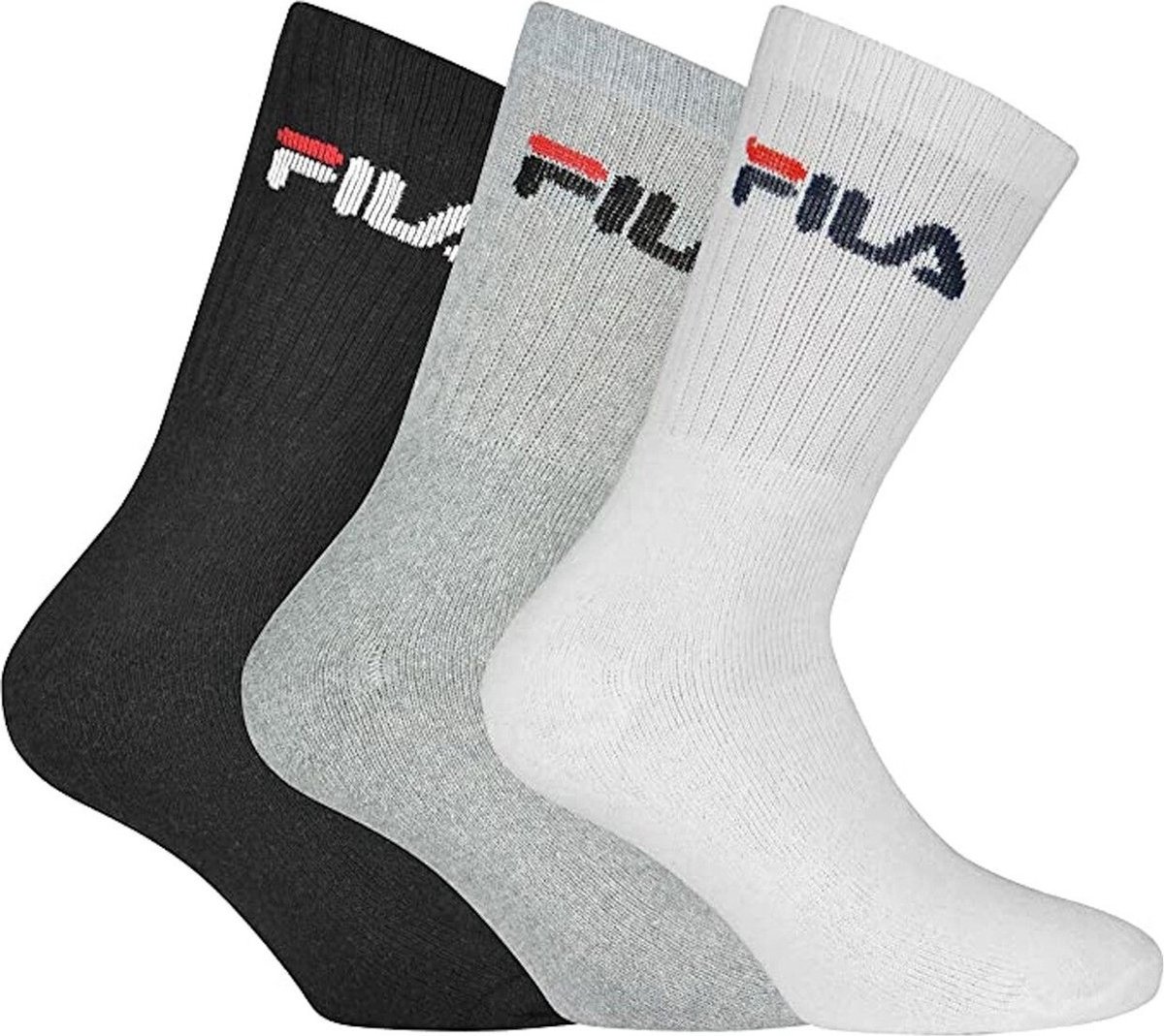 Fila Tennis Socks 3-Pack 3 Paar Sportsokken 43-46 Grijs