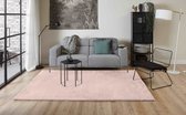 Fay Soft Pink - zacht hoogpolig vloerkleed in roze-