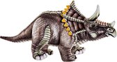 Pluche knuffel dinosaurus Triceratops 62 cm - Speelgoed prehistorie dino knuffeldieren voor kinderen