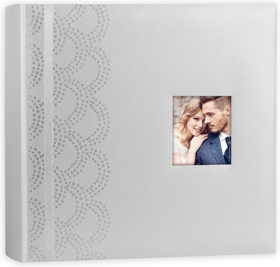 Zorgvuldig lezen bladerdeeg Herziening Luxe fotoboek/fotoalbum Anais bruiloft/huwelijk met 50 paginas wit - 32 x  32 x 5 cm | bol.com