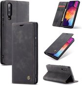 CaseMe Bookcase Pasjeshouder Hoesje Samsung Galaxy A50 Zwart - Telefoonhoesje - Smartphonehoesje - Zonder Screen Protector