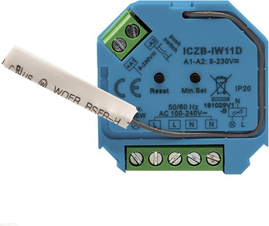 icasa Zigbee 3.0 dimmer - 230V-200/400W - 3 Draads - fase afsnijding -  Compatible met... | bol.com