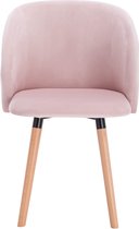 furnibella Eetkamerstoelen BH120-1, 1x, keukenstoel, woonkamerstoel, gestoffeerde stoel, design, met armleuning, frame van massief hout