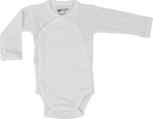 Lodger Baby Rompers Lange Mouw maat 68 - Romper - 100% Katoen - Perfecte Pasvorm - Luchtig - Hydrofiel - Oeko-Tex - Handige Overslag - 4-6M - Wit