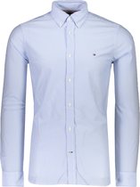 Tommy Hilfiger Overhemd Blauw Aansluitend - Maat XXL - Heren - Lente/Zomer Collectie - Katoen;Polyester