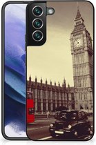 Telefoonhoesje Geschikt voor Samsung Galaxy S22 Pro Telefoontas met Zwarte rand Londen City