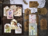 Vintage Labels - Bird - 50 stuks - Label - Hobbypapier - Bulletjournal - Scrapbook - Kaarten maken - Journaling - Cadeauversiering