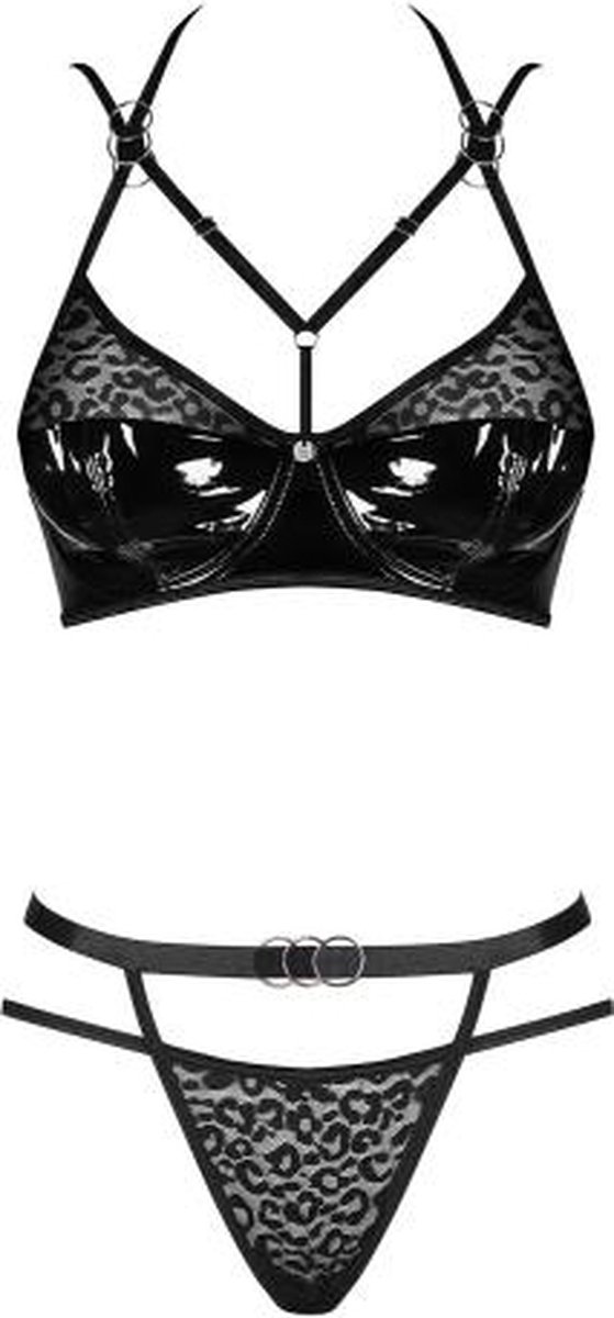Obsessive Bagirela - Erotische Lingerieset - Beha en Slip - Luipaardprint - L/XL