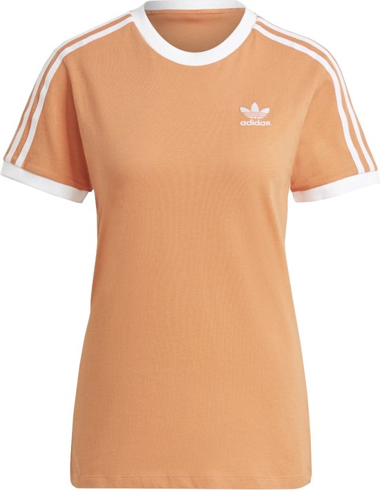 adidas Adicolor Classics 3-Stripes Tee GN2916, Vrouwen, Oranje, T-shirt, maat: 34