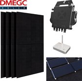 Pakket - 4 stuks DMEGC 370wp - APSystems DS3-L micro omvormers - Plat dak Zuid Landscape / ECU-B (tot 4 zonnepanelen - WiFi)