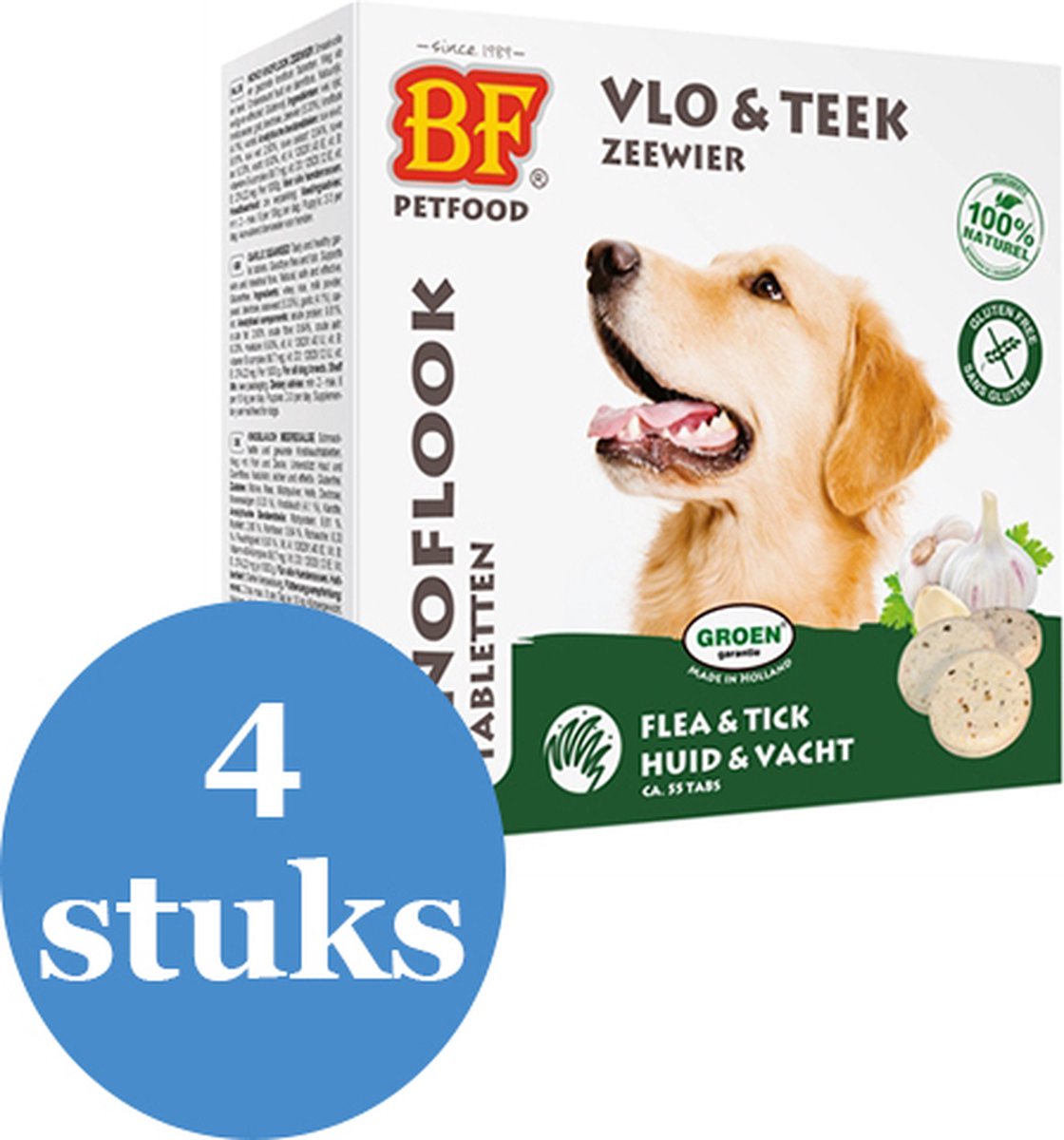 Biofood Hondensnoepjes Bij Vlo - Zeewier - 4 x 55 st