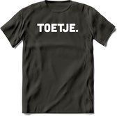 Toetje - Snack T-Shirt | Grappig Verjaardag Kleding Cadeau | Eten En Snoep Shirt | Dames - Heren - Unisex Tshirt | - Donker Grijs - 3XL