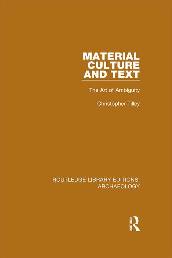 Material Culture and Text - cover
