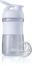 BlenderBottle SportMixer Tritan Grip - Shaker / bouteille de protéines - 590ml - Blanc